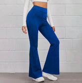Timeless Svelte Chic Trends Blue Flare Leg Pant